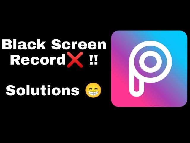 PicsArt Screen recorder problem| Picsart screen recording black screen | picsart screenshot problem