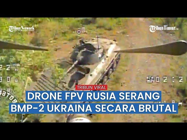 Drone FPV Rusia Hantam Brutal BMP-2, Truk Pickup, Serta Tempat Persembunyian Militer Ukraina