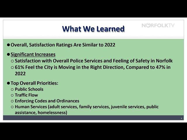 Highlights from the September 10, 2024 Norfolk City Council Work Session