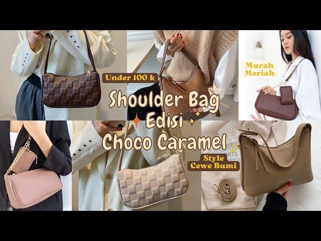 SHOPEE HAUL SLING BAG & SHOULDER BAG 2022 EDISI CHOCO CARAMEL | Murah UNDER 100rb 