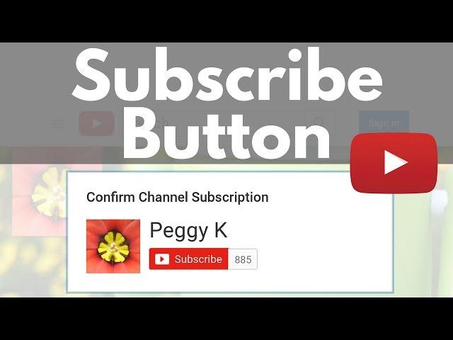 Create a YouTube Subscribe Button for your Website or Blog