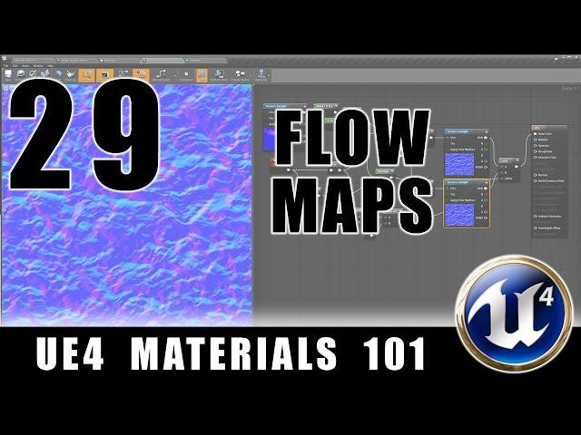 Water Flow Maps - UE4 Materials 101 - Episode 29