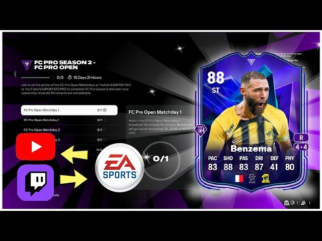 How To Link EA Account To YouTube/Twitch + Complete FC PRO SEASON 2 Objectives | FC 25 Ultimate Team