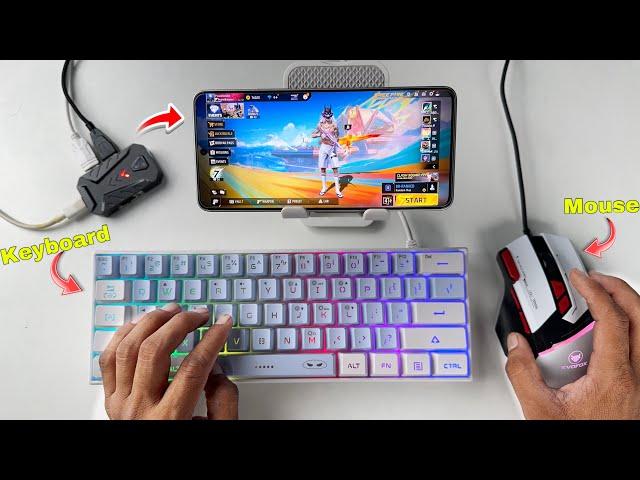 Keyboard or mouse se mobile phone me free fire PC(computer) ke jaise kaise khele full setup tutorial