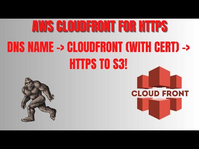 Create a CloudFront Distribution Allowing HTTPS for an S3 Hosted Website