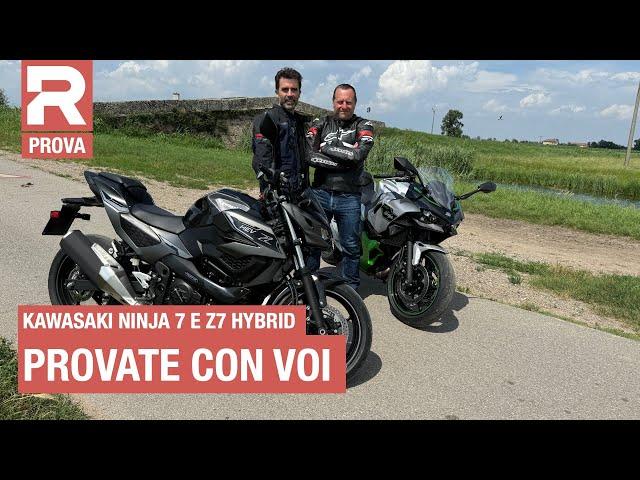 Kawasali Ninja 7 Hybrid e Z7 Hybrid - la VOSTRA prova delle nuove moto ibride Kawasaki