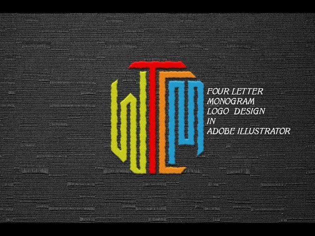 Four-letter logo Design Process in  Adobe Illustrator/ Logo Design/ HLGRAPHICS