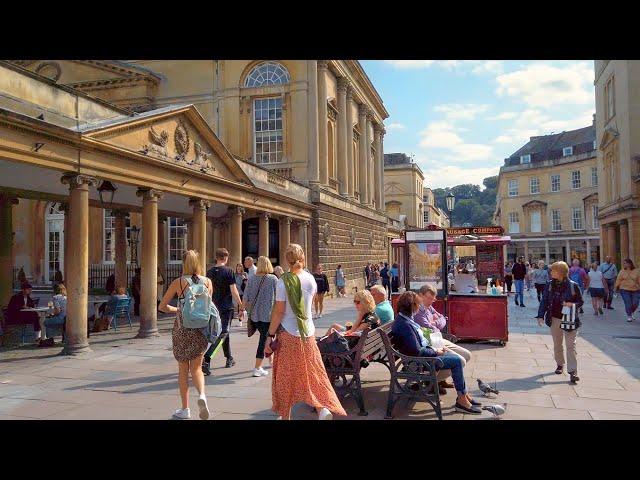 Walking in Bath, England - Stunning Royal Crescent, The Circus & more! | 4K | Sep 2020