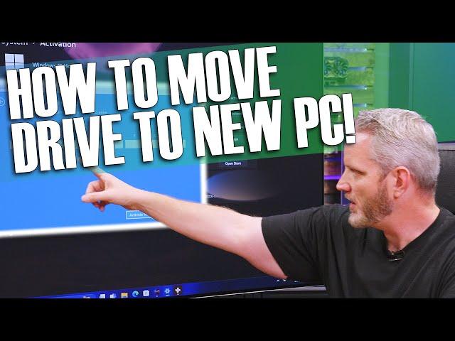 How to move OS drive to new PC and keep Windows and Activation! EASY!