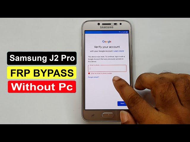 Samsung J2 Pro (J250f) FRP Bypass / Samsung J2 Pro Google Account Bypass Without PC 2021 |