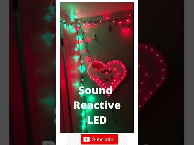 Sound Reactive LED Lights #shorts wled