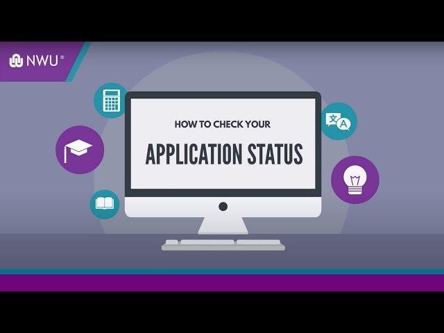 How to check your application status
