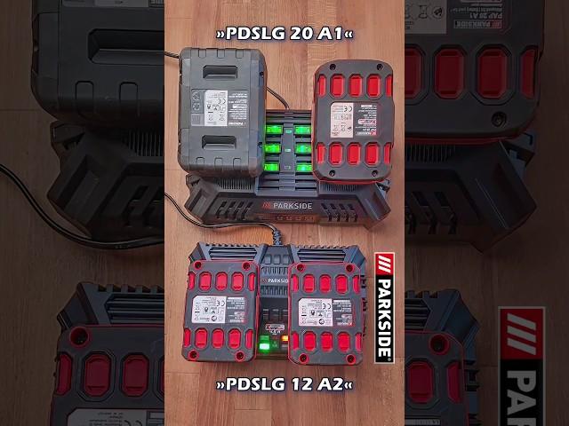 Efficient Charging with the PARKSIDE Double Charger: PDSLG 20 A1 & PDSLG 12 A2