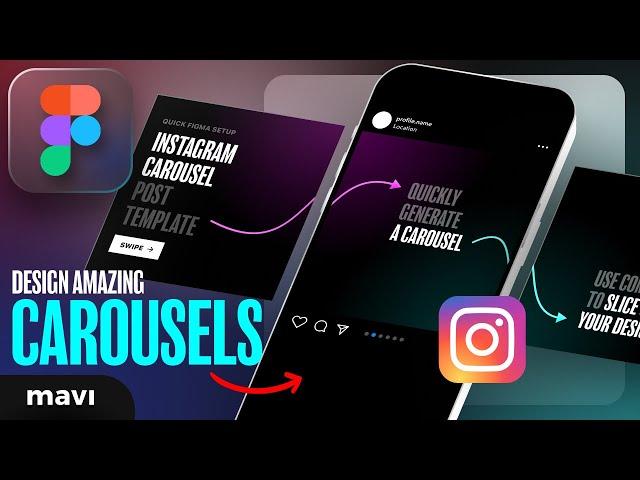 Design Breathtaking CAROUSEL POSTS in Figma FAST: My 9-Minute Setup