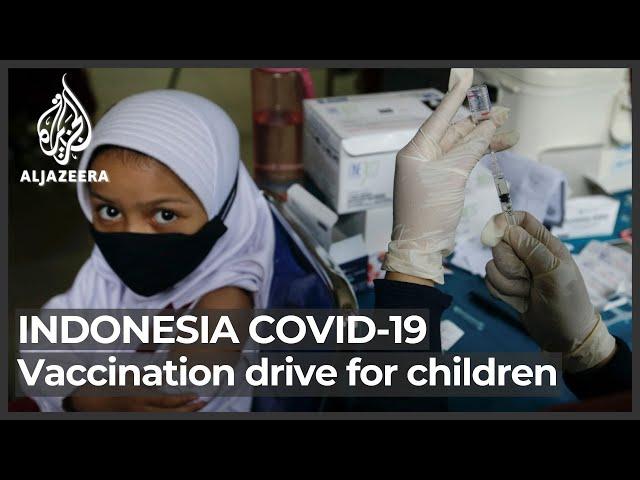 Indonesia begins COVID-19 vaccination drive for children