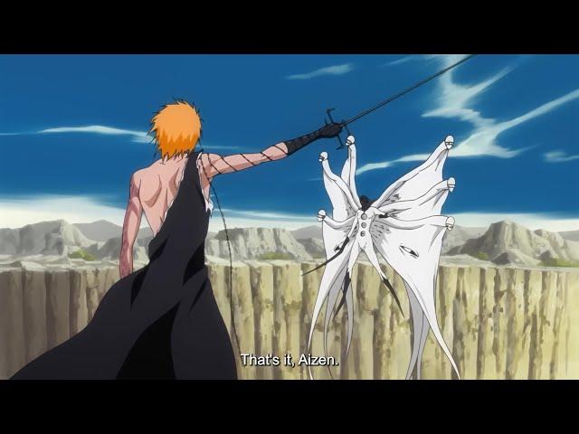 Ichigo Dangai Form VS Aizen Hogyoku Form English Sub