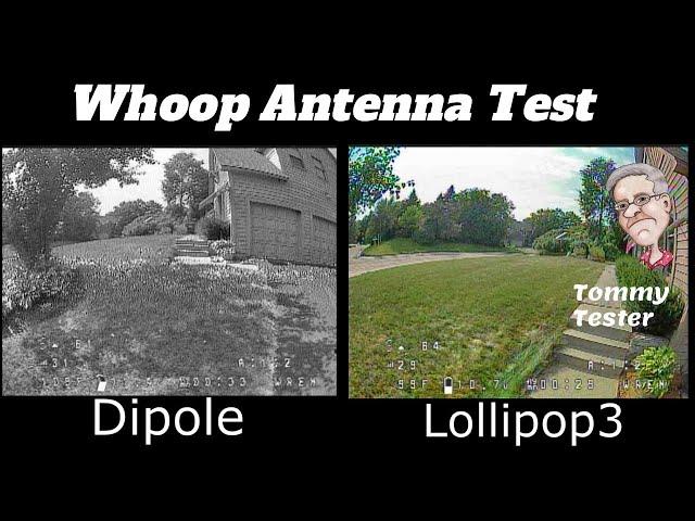 FPV Whoop Antenna Test | Linear Dipole vs. Circular Polarized | Comparison