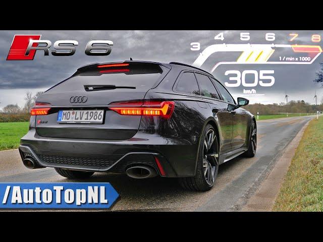 2020 AUDI RS6 C8 | 0-305km/h ACCELERATION TOP SPEED & EXHAUST SOUND by AutoTopNL