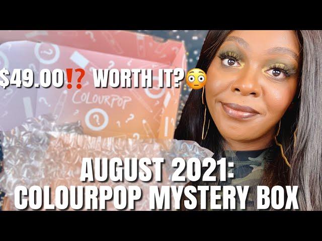 AUGUST 2021: COLOURPOP $49 MSTERY BOX | IS THE $90 VALUE THERE? | IS IT WORTH IT? | TONYANICOLE