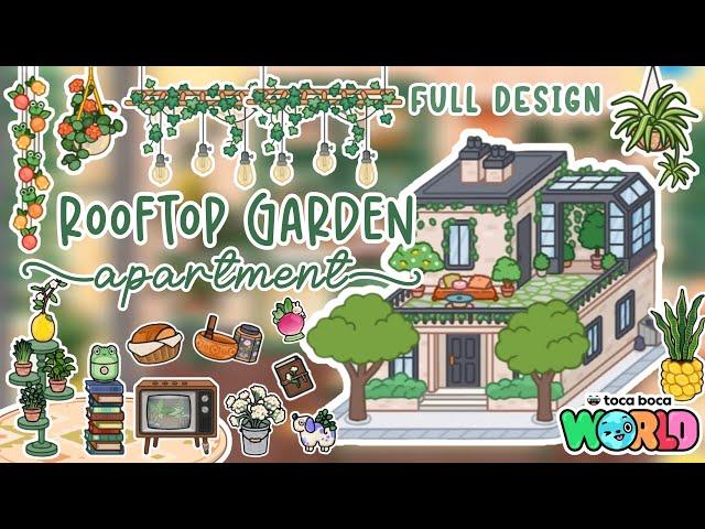 FULL DESIGN  | ROOFTOP GARDEN APARTMENT  OUT NOW!!!  | Toca Boca