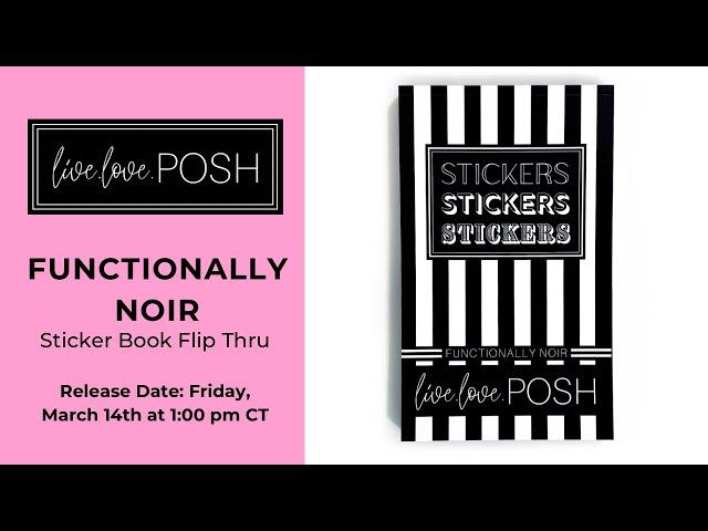 FUNCTIONALY NOIR STICKER BOOK FLIP THROUGH