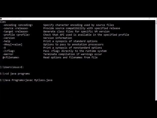 How to Compile and Run Java Programs using Command Prompt