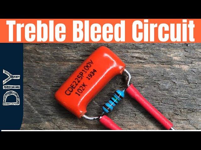 Guitar Bleed Circuit Build, Install and Test using a Orange Drop Capacitor and a 150k Resistor