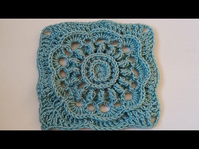 Left Hand/Crochet granny square motif/square motif crochet step by step tutorial