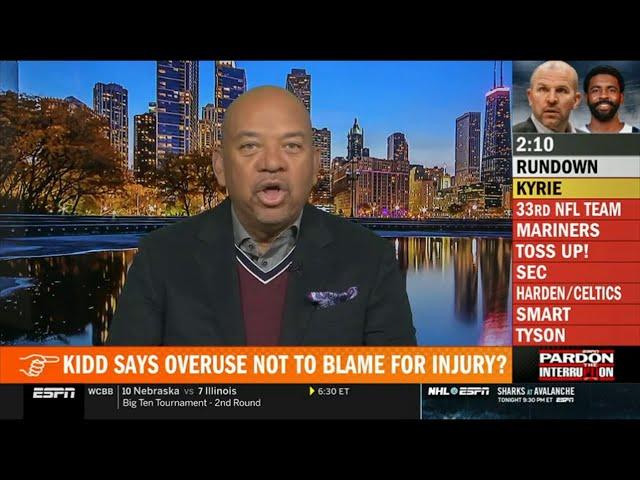 Pardon the Interruption | Wilbon RIPS Mavericks HC Jason Kidd after K. Irving's season-ending injury