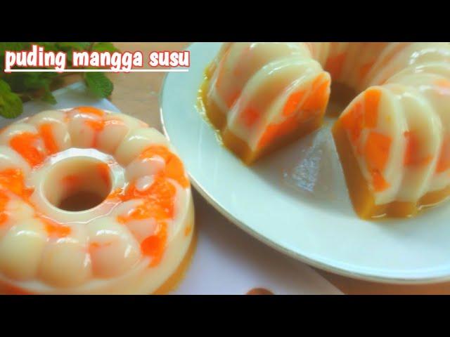 Resep puding mangga susu wajib bikin enak banget seger buatnya mudah simple dan ga ribet