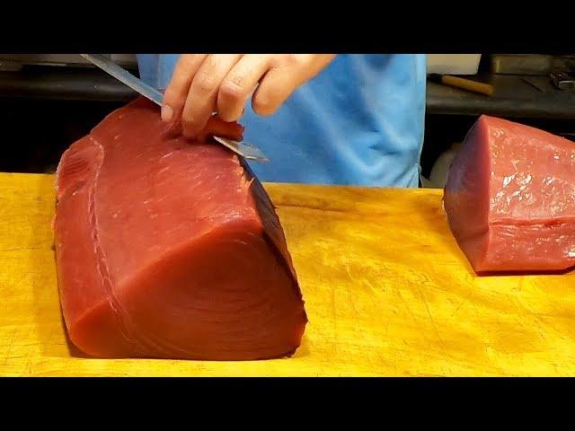 How To Cut Tuna For Sushi and Sashimi