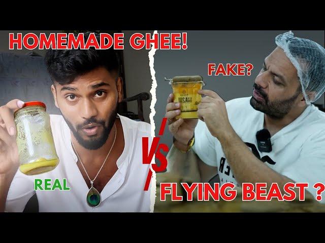 Homemade Ghee Vs Flying Beast Ghee ! Rosier Ghee Raw Review