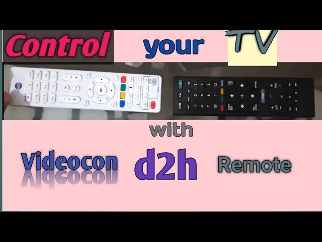 videocon d2h remote pair with tv remote