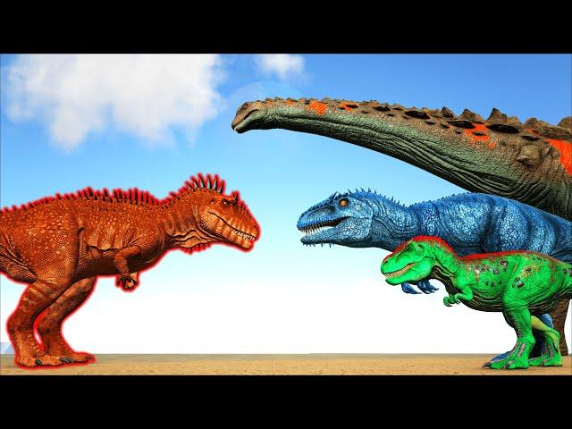 NEW Carcharodontosaurus VS ARK Dinosaurs! | Carcha VS Giga