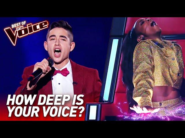 TOP 10 | Unbelievably LOW Voices in The Voice