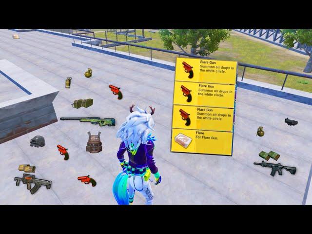 Wow!! I FOUND 3 FLARE GUN at MILITARY BASEPubg Mobile