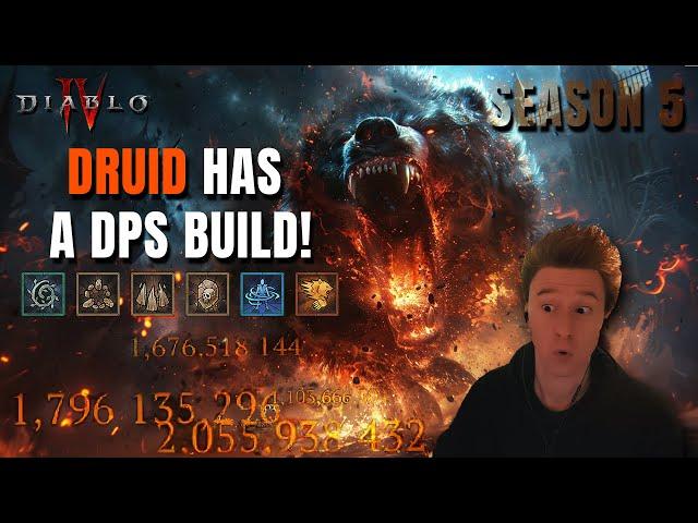 DRUID FINALLY HAS A DPS BUILD in Season 5 Diablo 4