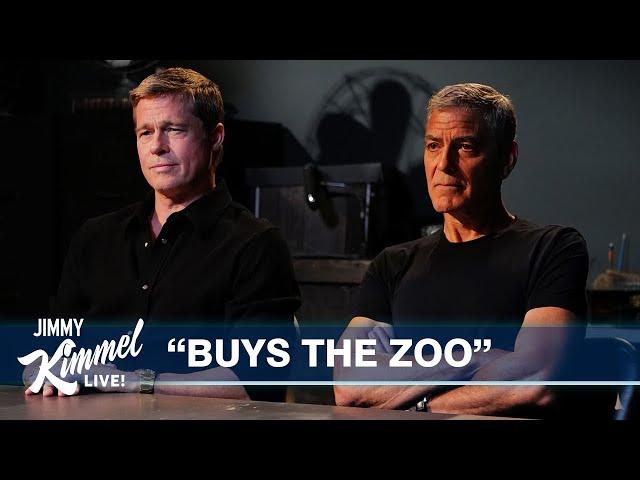 George Clooney & Brad Pitt Take Care of an Enemy for Jimmy Kimmel