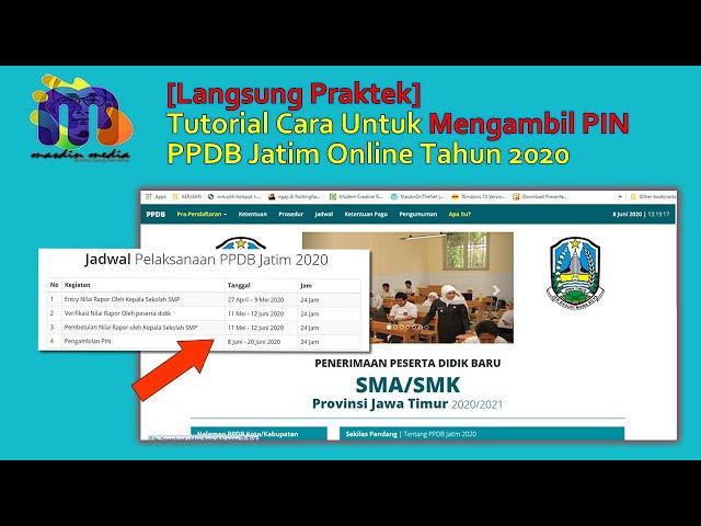 #PPDBJatim #2020 : [LANGSUNG PRAKTEK] Tutorial Cara Untuk Mengambil PIN PPDB Jatim Online Tahun 2020