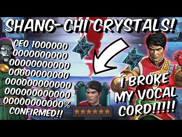 LUCKIEST 6 STAR SHANG-CHI CAVALIER CRYSTAL OPENING! - CEO 10000000000% - Marvel Contest of Champions