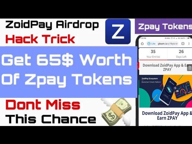 How to get Zpay Token. Don't this CHANCE!!!!!