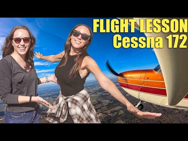 Giving a Flight Lesson in  Cessna 172