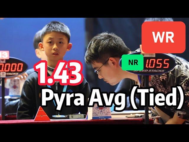 1.43 Pyraminx WR Avg (Tied) Lingkun Jiang | 1.05NR