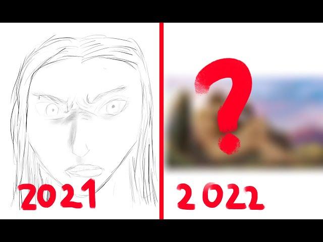 1,5 Years of art progress in 50 seconds - Art transformation