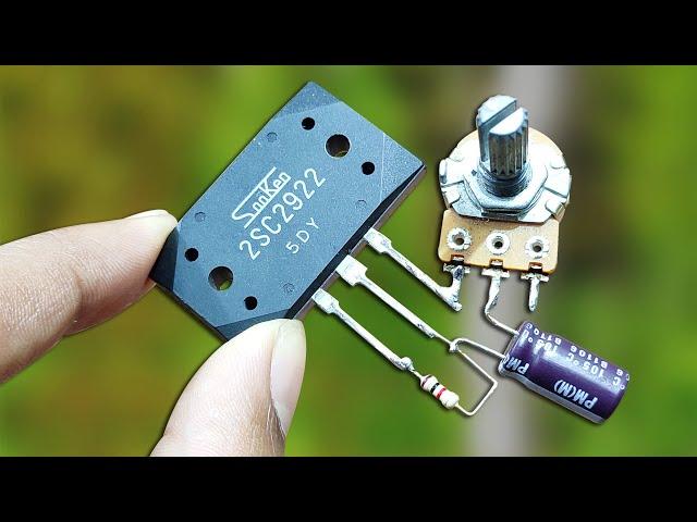 How To Make Single Transistor Made Amplifier Circuit - 2sc2922 || Full Tutorial