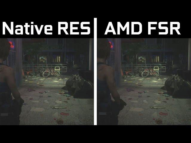 AMD Radeon RX 580 - Resident Evil 3 - FidelityFX Super Resolution (FSR) - Benchmark Comparison