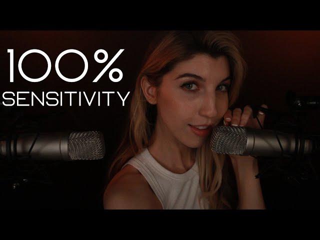 100% SENSITIVITY INAUDIBLE WHISPERS [ASMR] [Intense, Natural Mouth Sounds & Hand Movements]