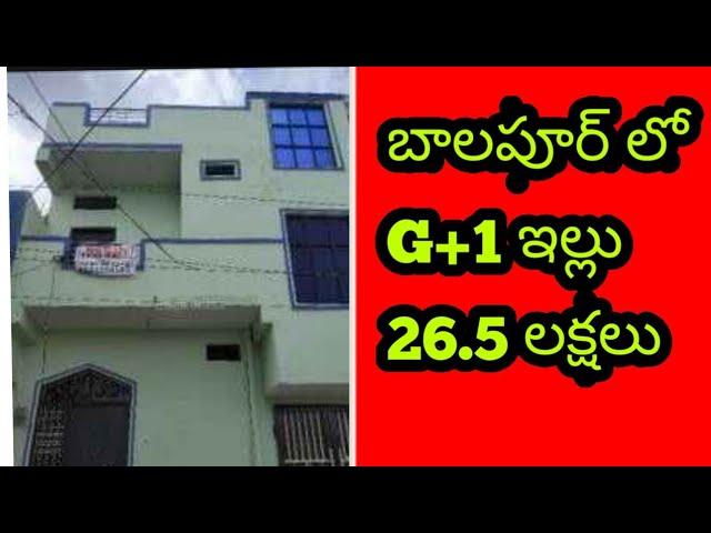 G+1 house sale at Balapur // Hyderabad