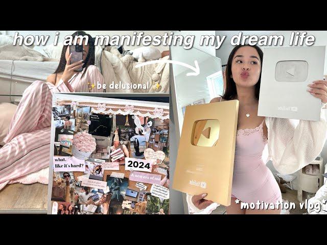 how to actually manifest ur dream life ˗ˏˋˎˊ˗  making a 2024 vision board like a PRO!