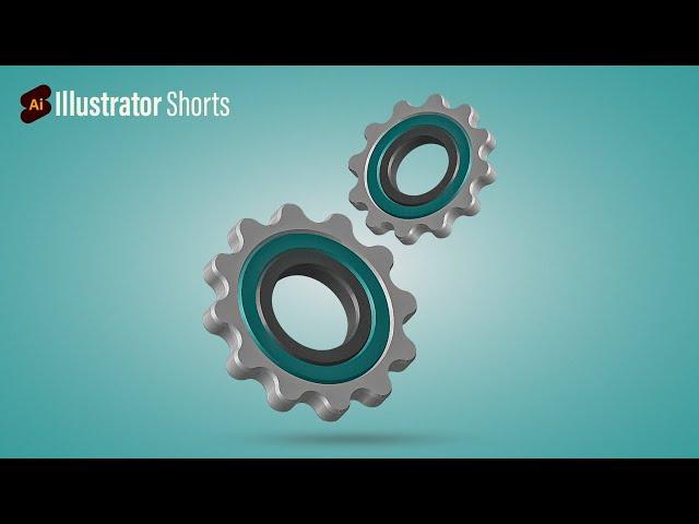 3D Gear Icon Design in Adobe Illustrator | Illustrator Tips and Tricks